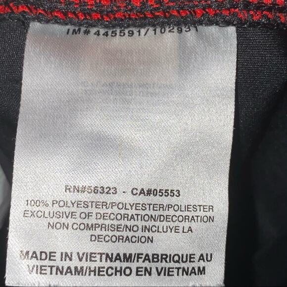 Nike Dri-Fit Georgia Dawgs Short Sleeve Pullover Shirt with mesh sides red/black - Picture 5 of 6